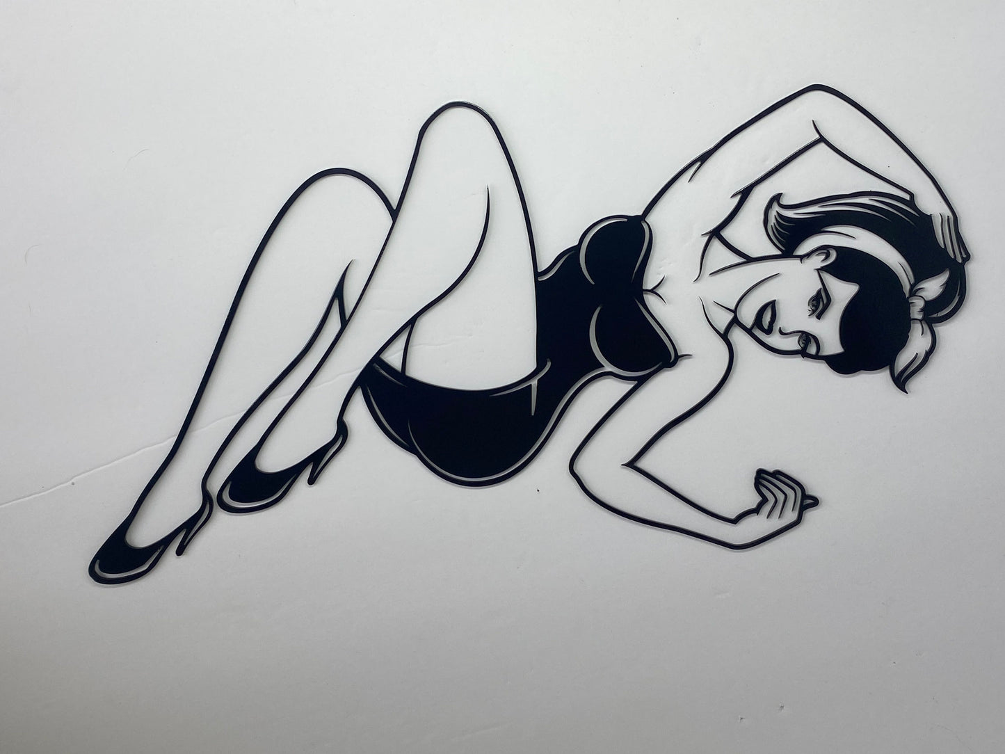 Pin-Up Girl, custom, gift, wall art, laser art