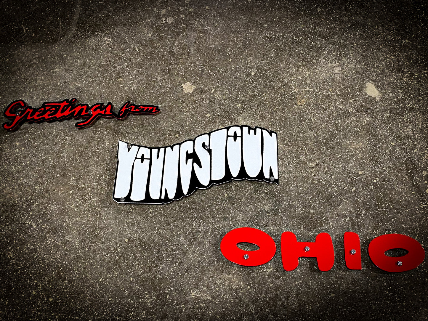 "Greetings from" sign custom to your town or city, Laser Artwork