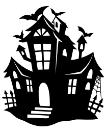 Spooky Halloween Bat House Mansion Metal Wall Sign Laser Cut