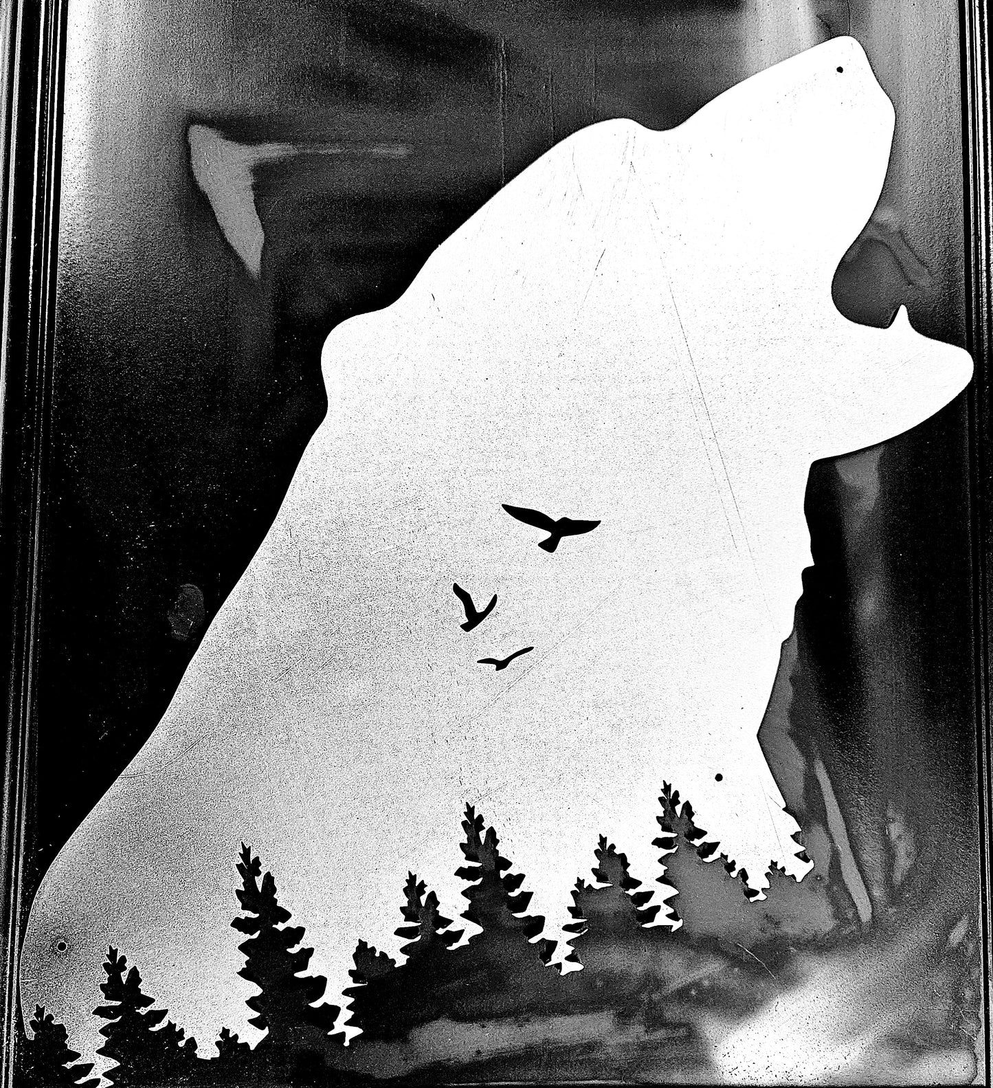 Bear Head Laser Cut Wall Artwork, Custom Gift for Nature Lover