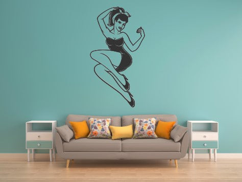 Pin-Up Girl, custom, gift, wall art, laser art