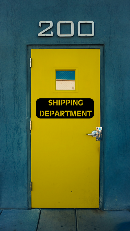 Shipping Department Laser Cut Wall Sign
