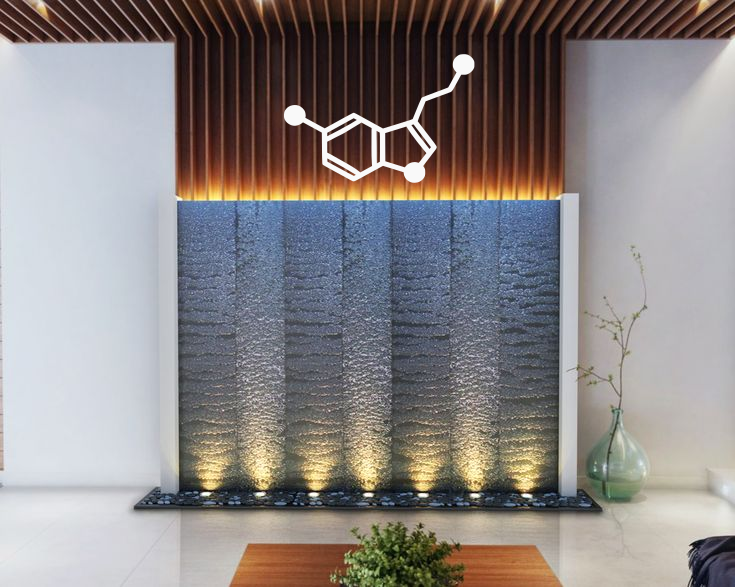 Serotonin Molecule Laser Cut Wall Art