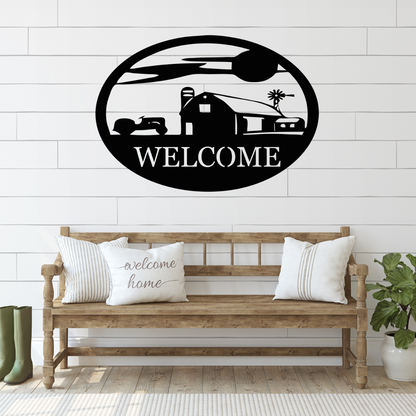 Farm Style Welcome Sign