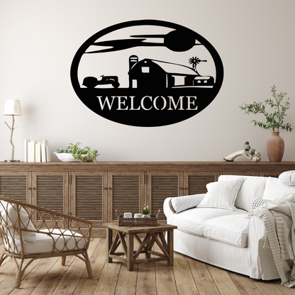 Farm Style Welcome Sign