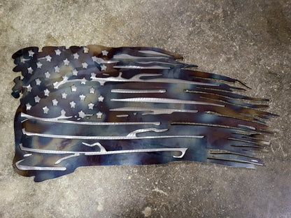 Tattered American Flag